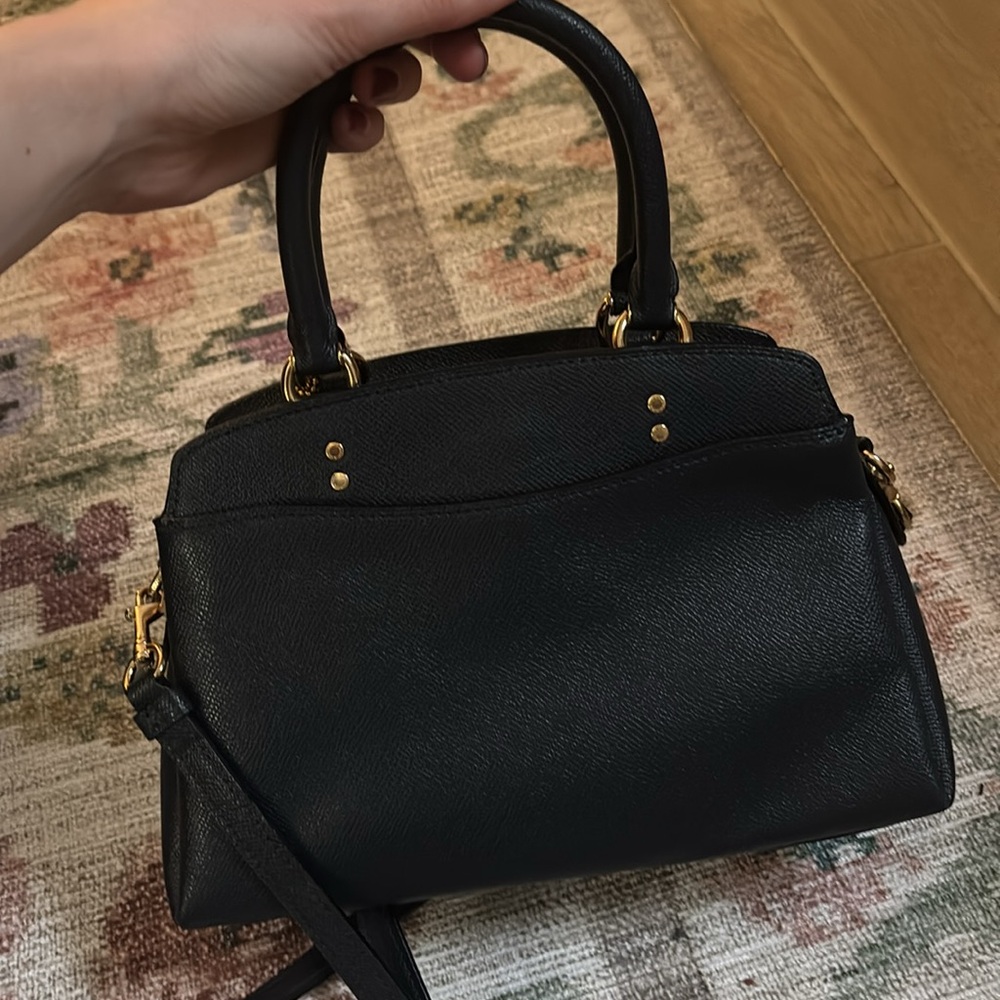 Navy coach bag and matching wallet - Picture 3 of 13